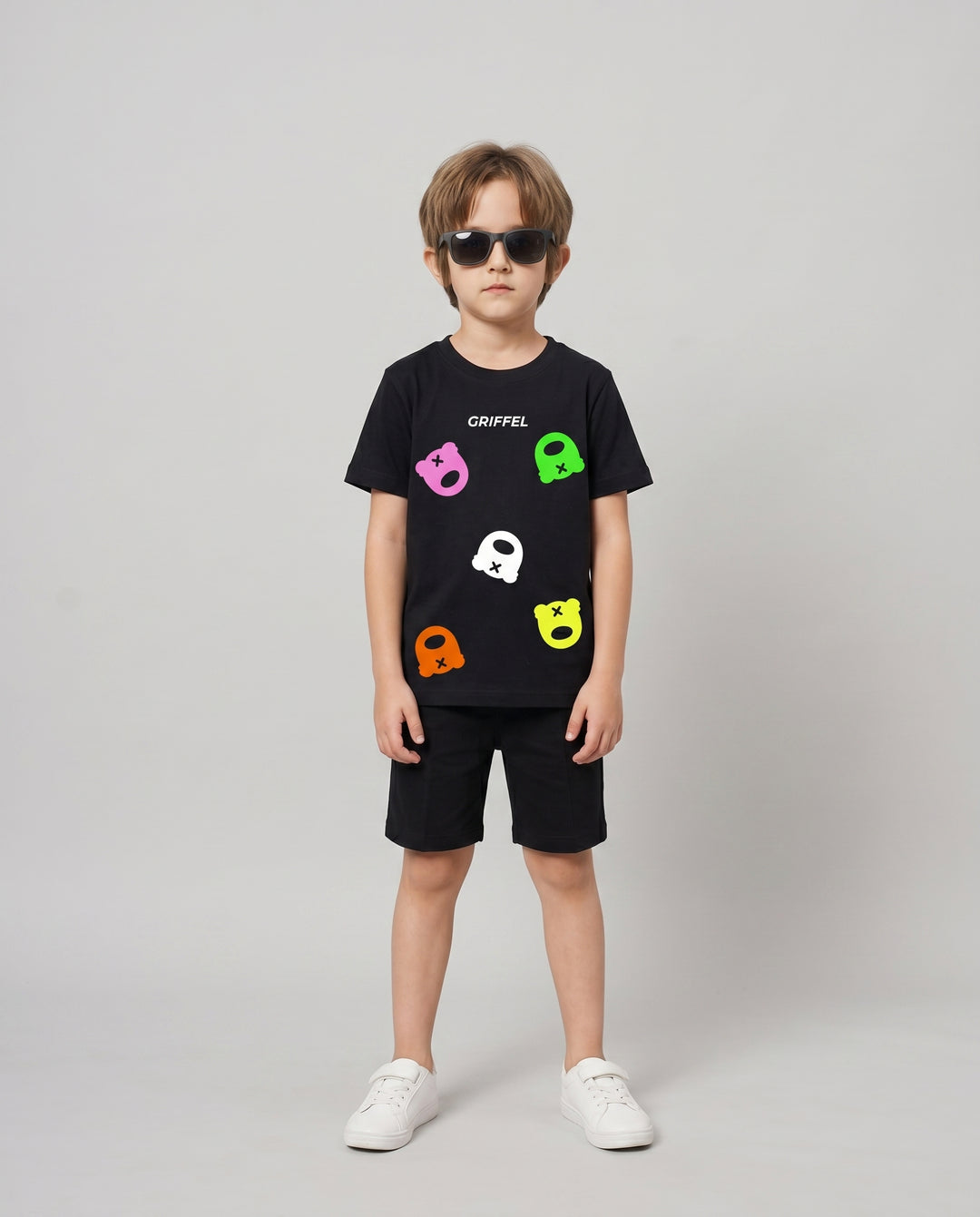 ALL OVER TEDDY T-SHIRT AND SHORTS SET 🐻