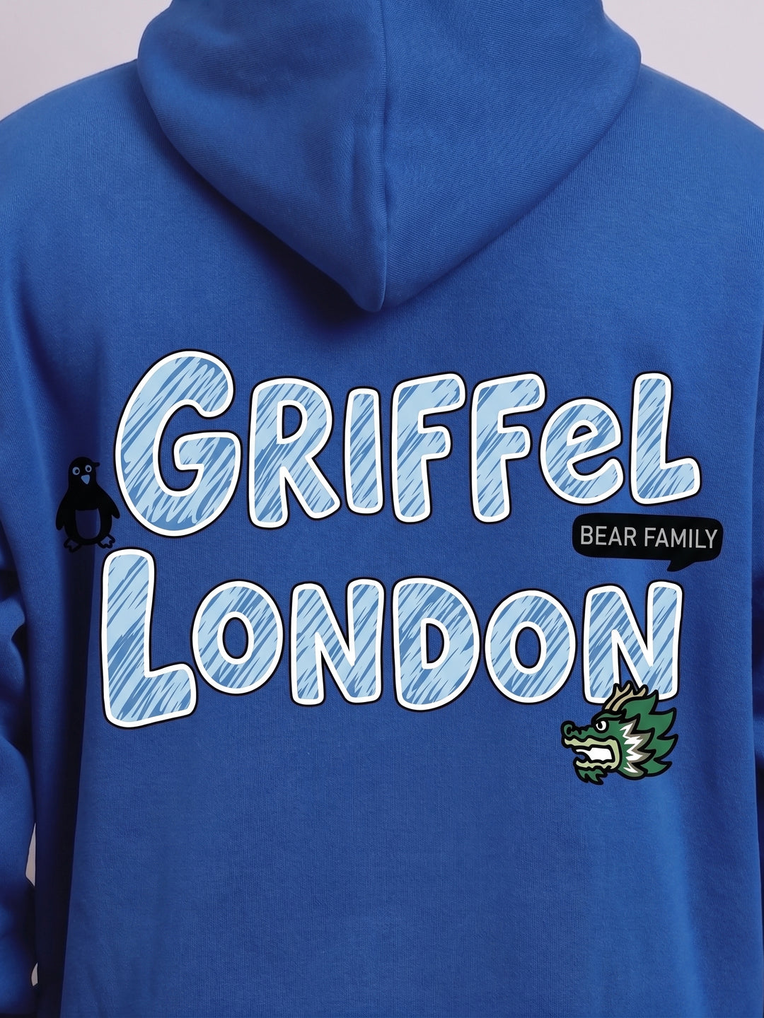 Doodle Oversized cotton Fleece Hoodie
