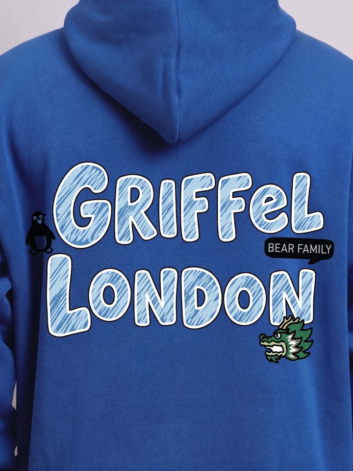 Doodle Oversized cotton Fleece Hoodie
