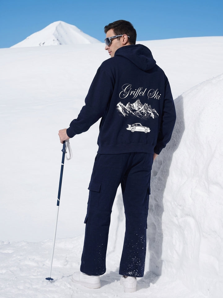 GRIFFEL SKI Oversized Cotton Fleece Tracksuit For Men