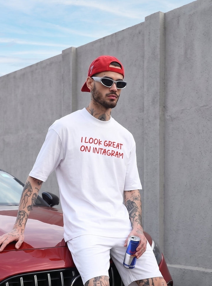 Instagram Oversized Cotton T-shirt 📸