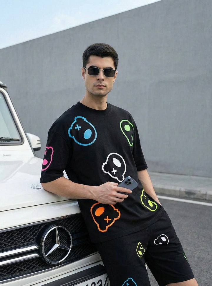 ALL OVER TEDDY OVERSIZED T-SHIRT🐻