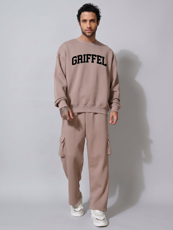 UNIVERSITY  Cotton Fleece Oversized Sweatshirt For Men