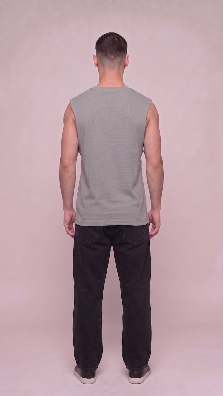 MAIN CHARACTER Cotton GREY Easy Fit Tank 😎