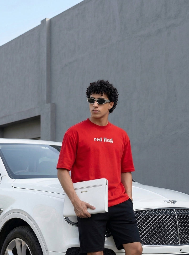 RED FLAG Oversized Cotton T-shirt 🚩