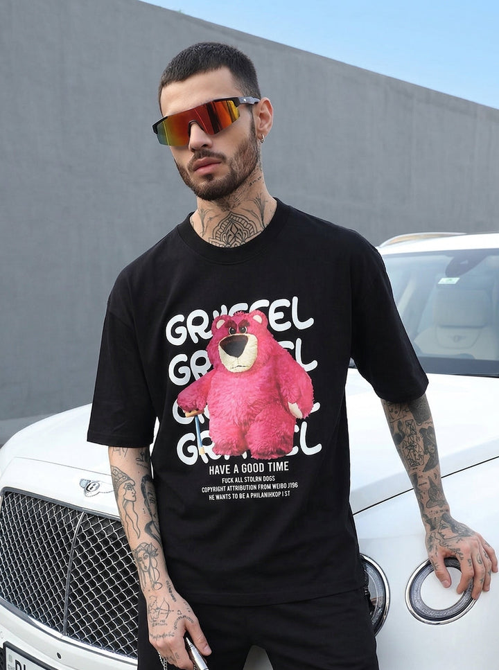 PINK TEDDY OVERSIZED T-SHIRT