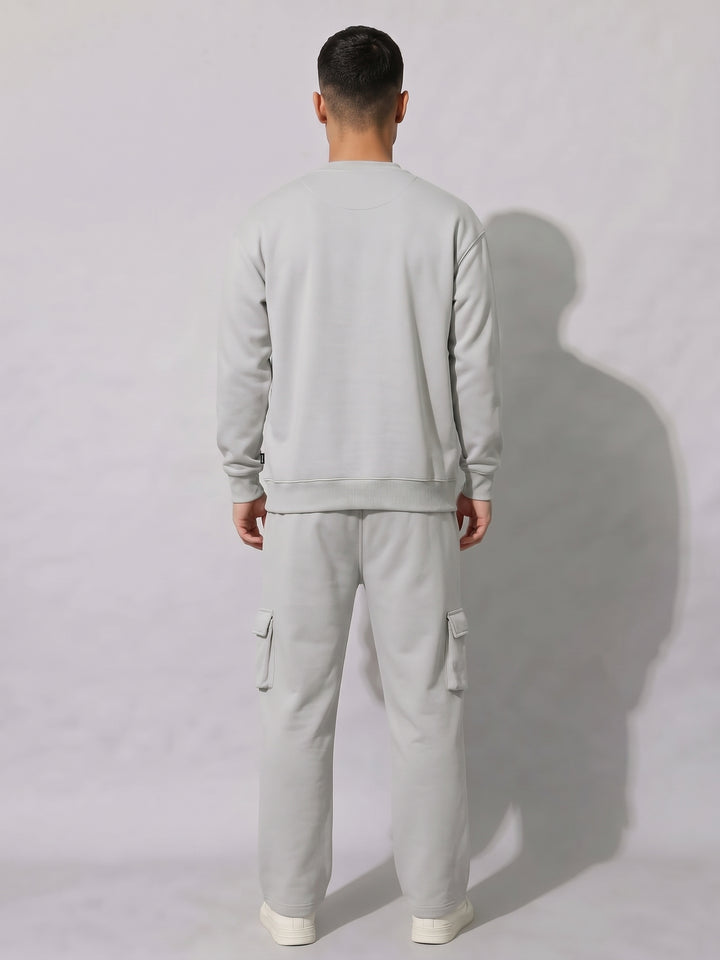 UNIVERSITY  Cotton Fleece Oversized Sweatshirt For Men