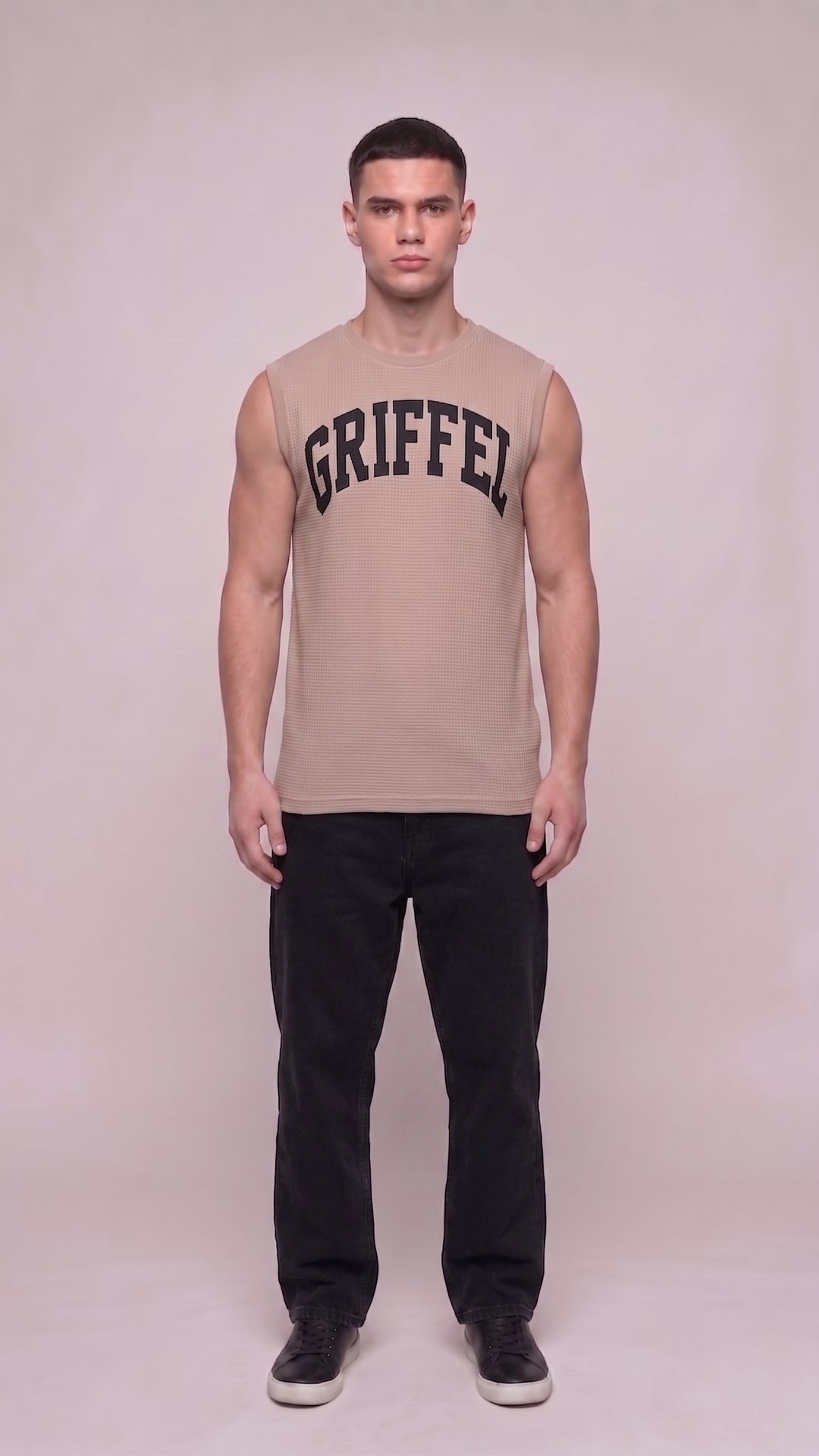 MAIN CHARACTER Cotton BEIGE Easy Fit Tank 😎