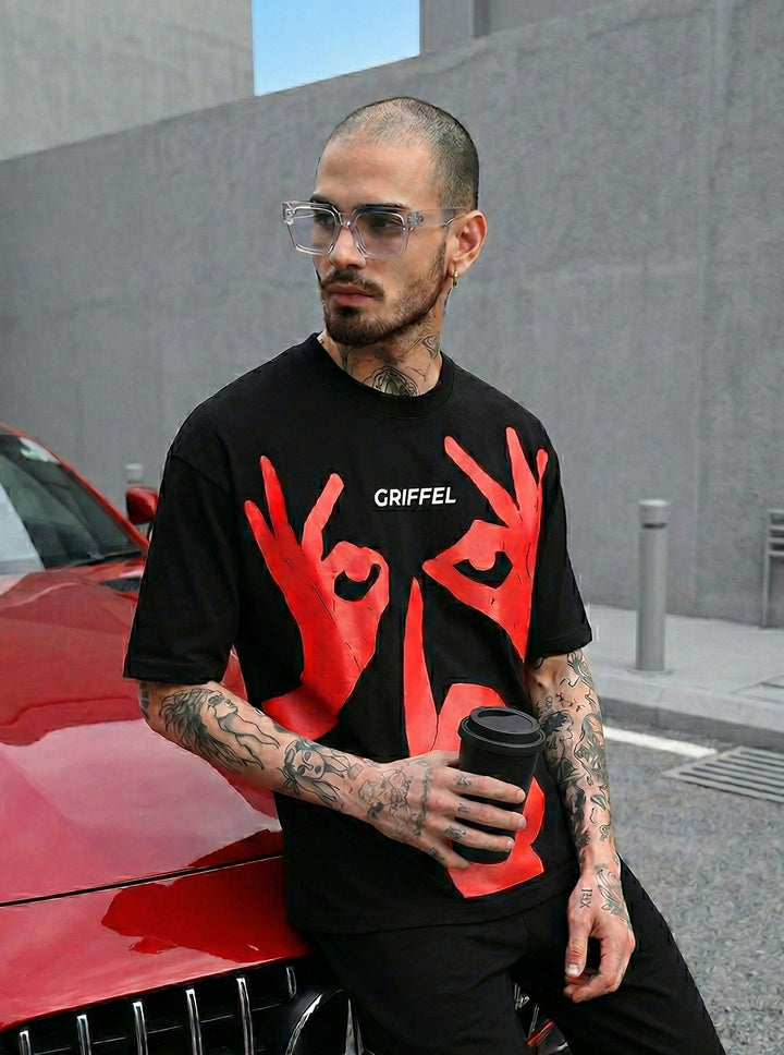 THREE HAND OVERSIZED T-SHIRT👌🏻