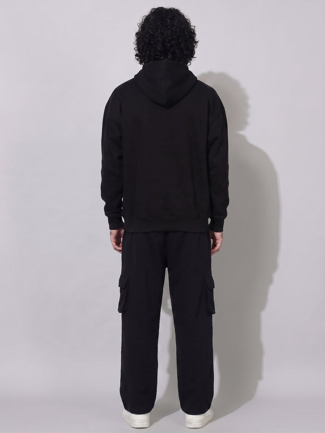 Front Griffel Cotton Fleece Oversized Tracksuit For Men