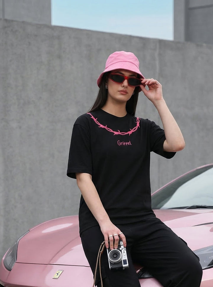 Neon Wire OVERSIZED Cotton T-SHIRT ⛓️
