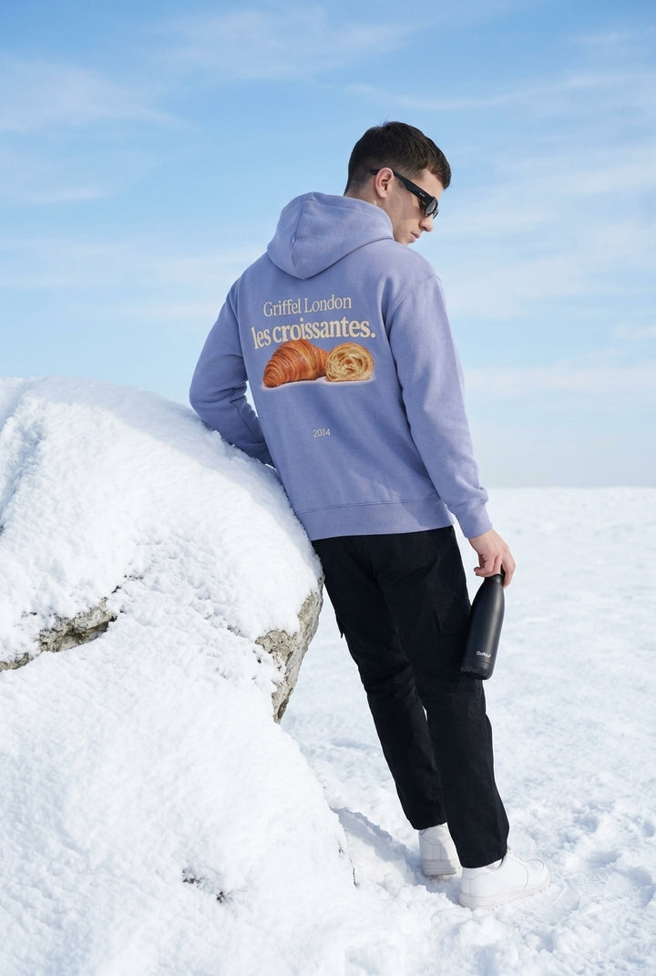 CROISSANTE Oversized Cotton Fleece Tracksuit For Men
