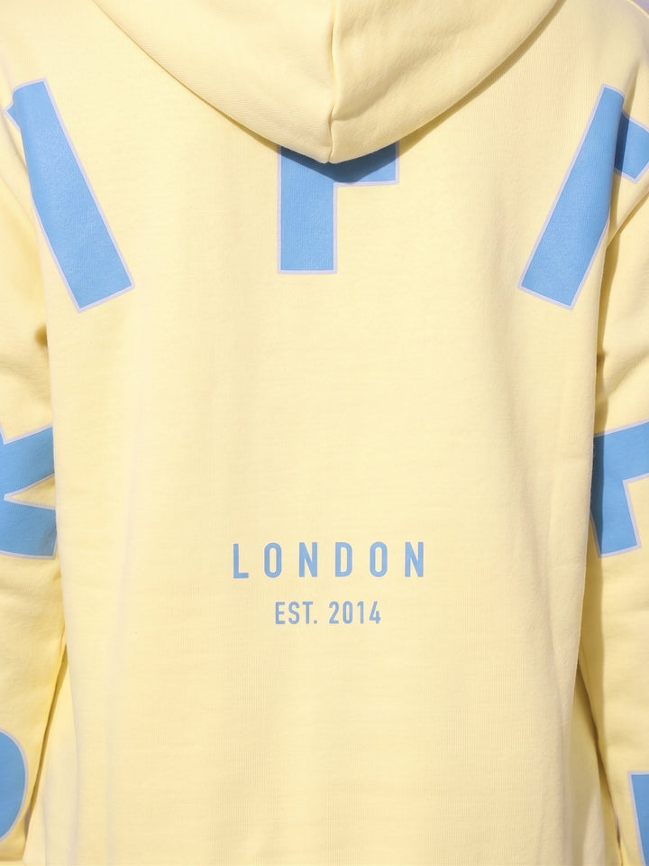 Back Griffel Oversized Cotton Fleece Lemon Hoodie