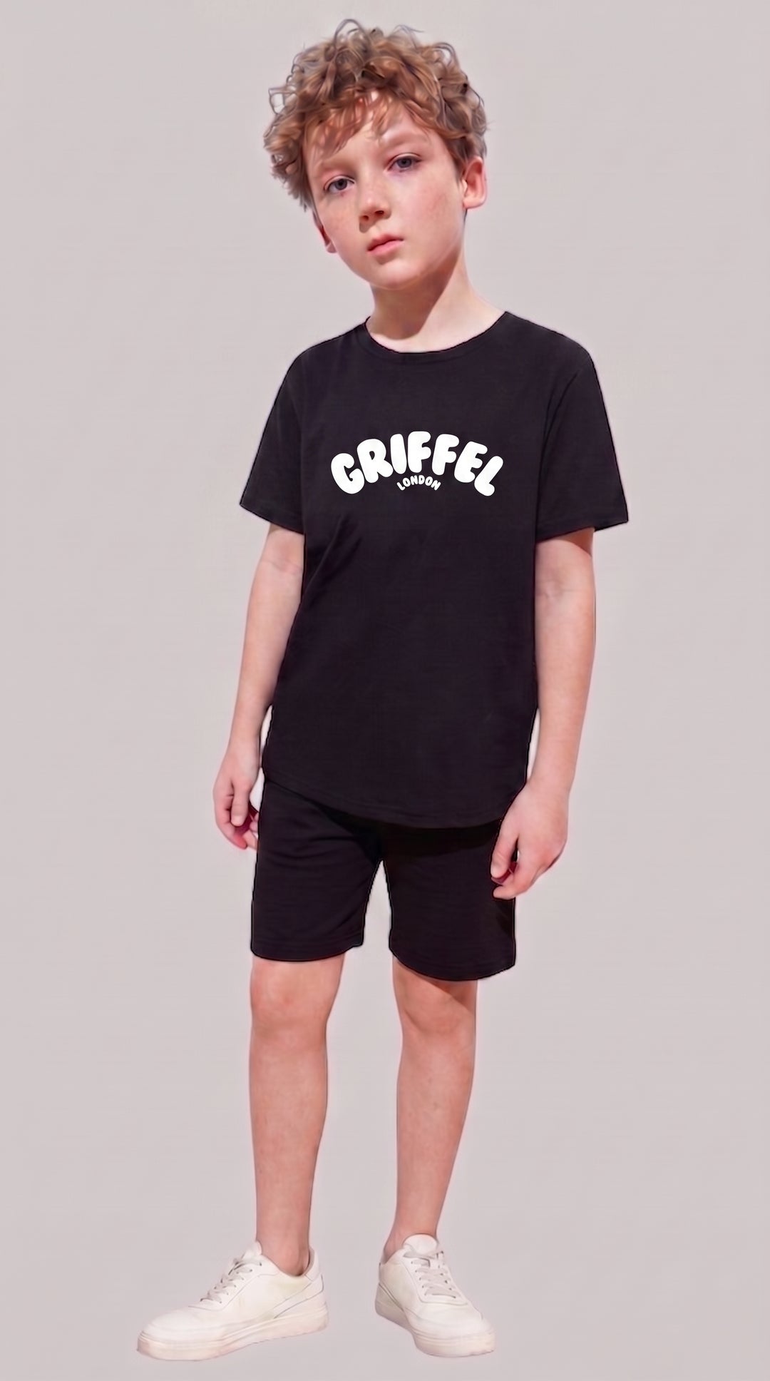2026 LOGO BOYS OVERSIZED T-SHIRT AND SHORTS SET 🔵