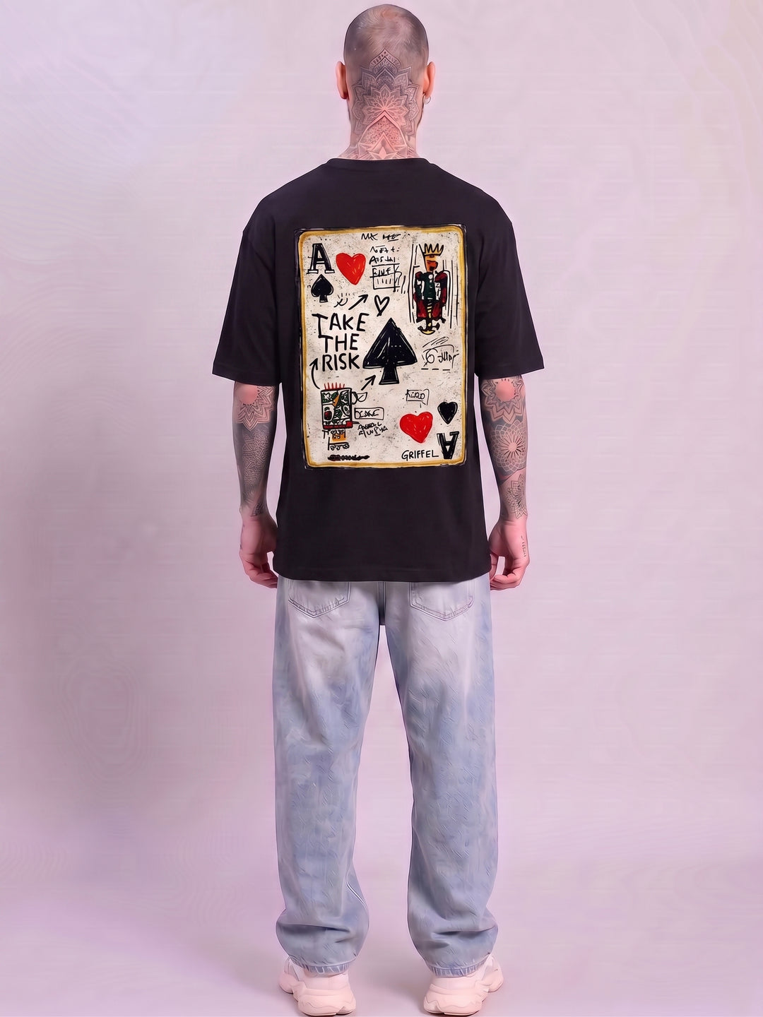 TAKE THE RISK Oversized Cotton T-shirt