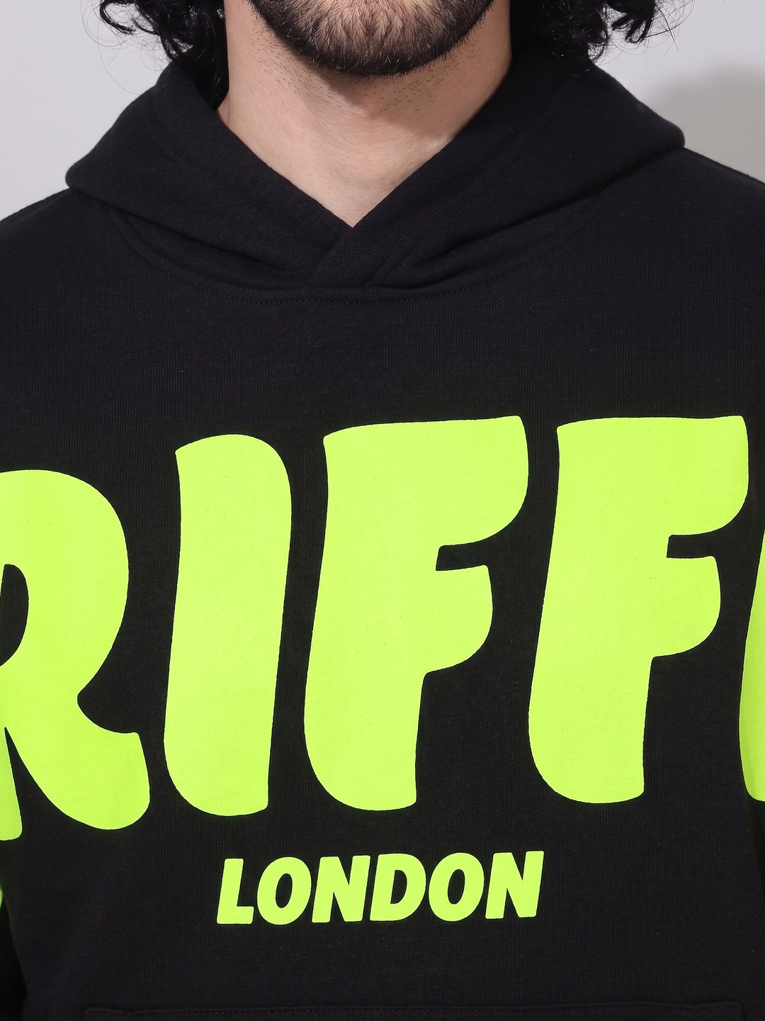 Front Griffel Cotton Fleece Oversized Tracksuit For Men