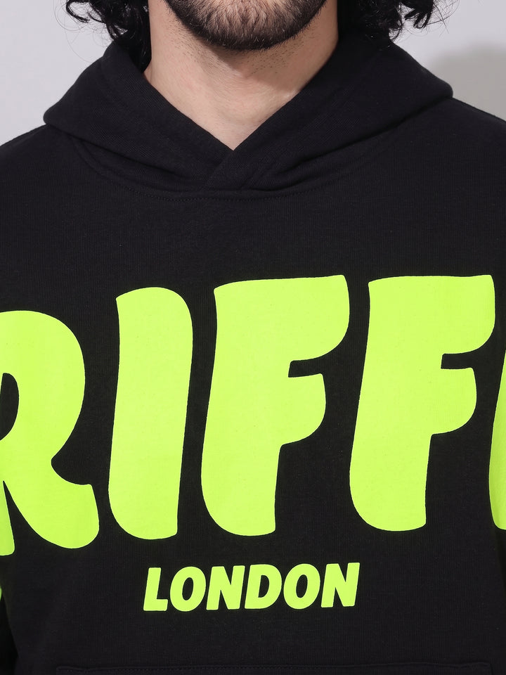 Front Griffel Cotton Fleece Oversized Tracksuit For Men