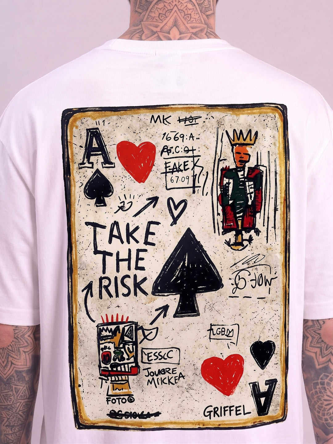 TAKE THE RISK Oversized Cotton T-shirt