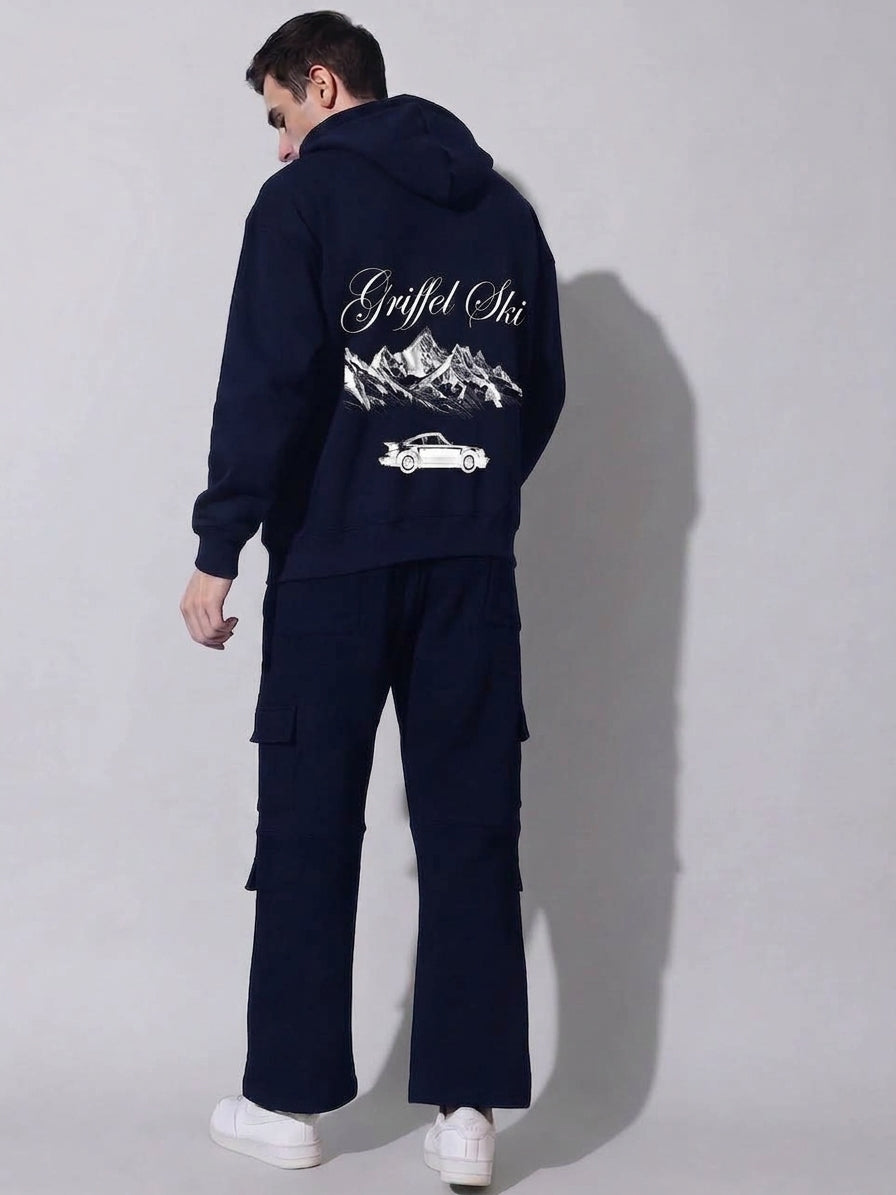 GRIFFEL SKI Oversized Cotton Fleece Tracksuit For Men