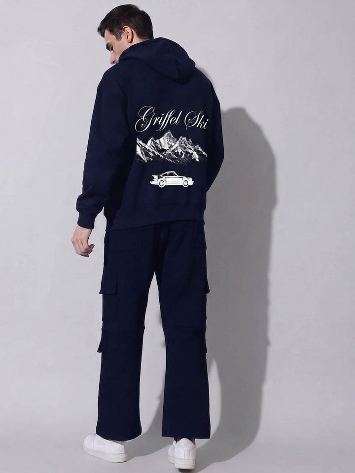 GRIFFEL SKI Oversized Cotton Fleece Tracksuit For Men