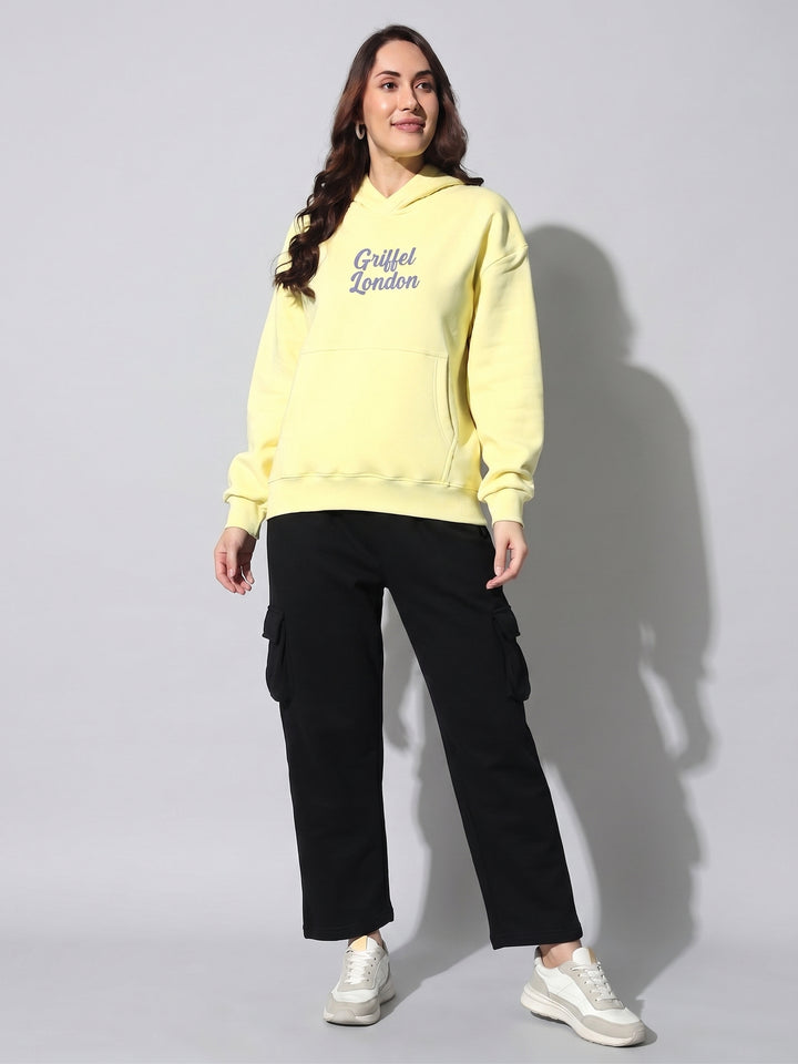 Call Me When You See This Oversized Cotton Fleece Hoodie