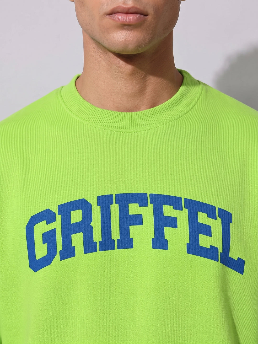 UNIVERSITY  Cotton Fleece Oversized Sweatshirt For Men