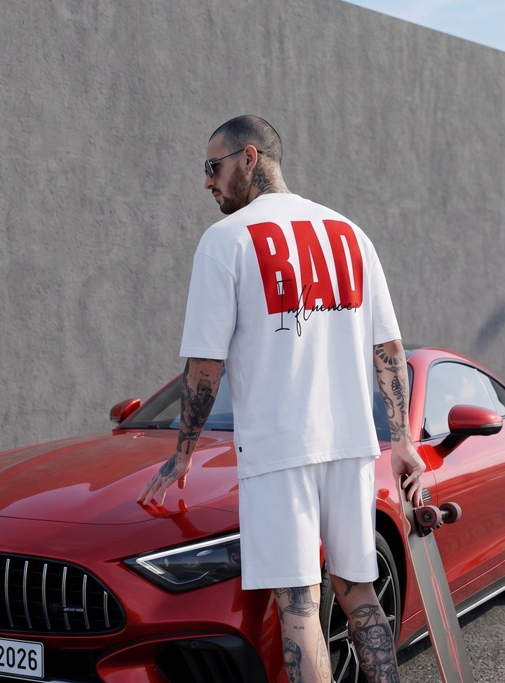 BAD INFLUENCER Oversized Cotton T-shirt ❌