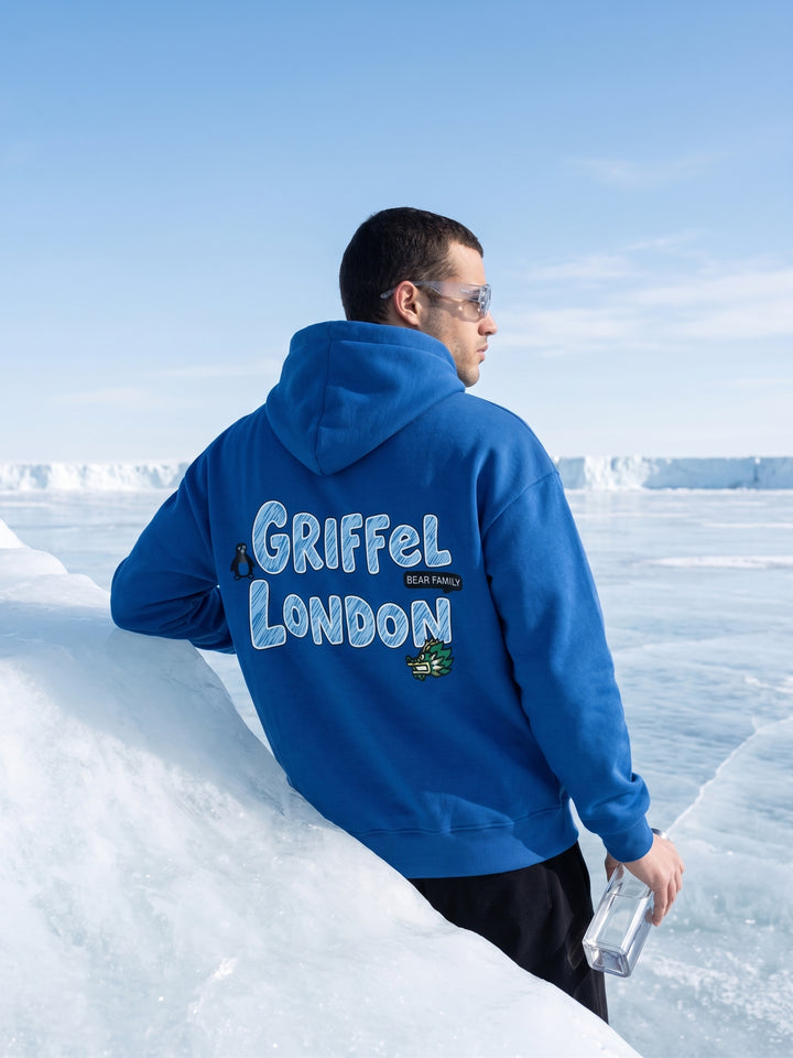Doodle Oversized cotton Fleece Hoodie