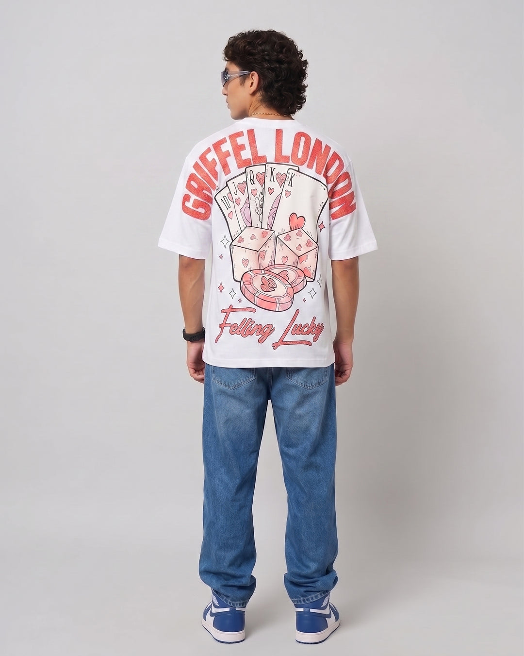 FEELING LUCKY Oversized Cotton T-shirt