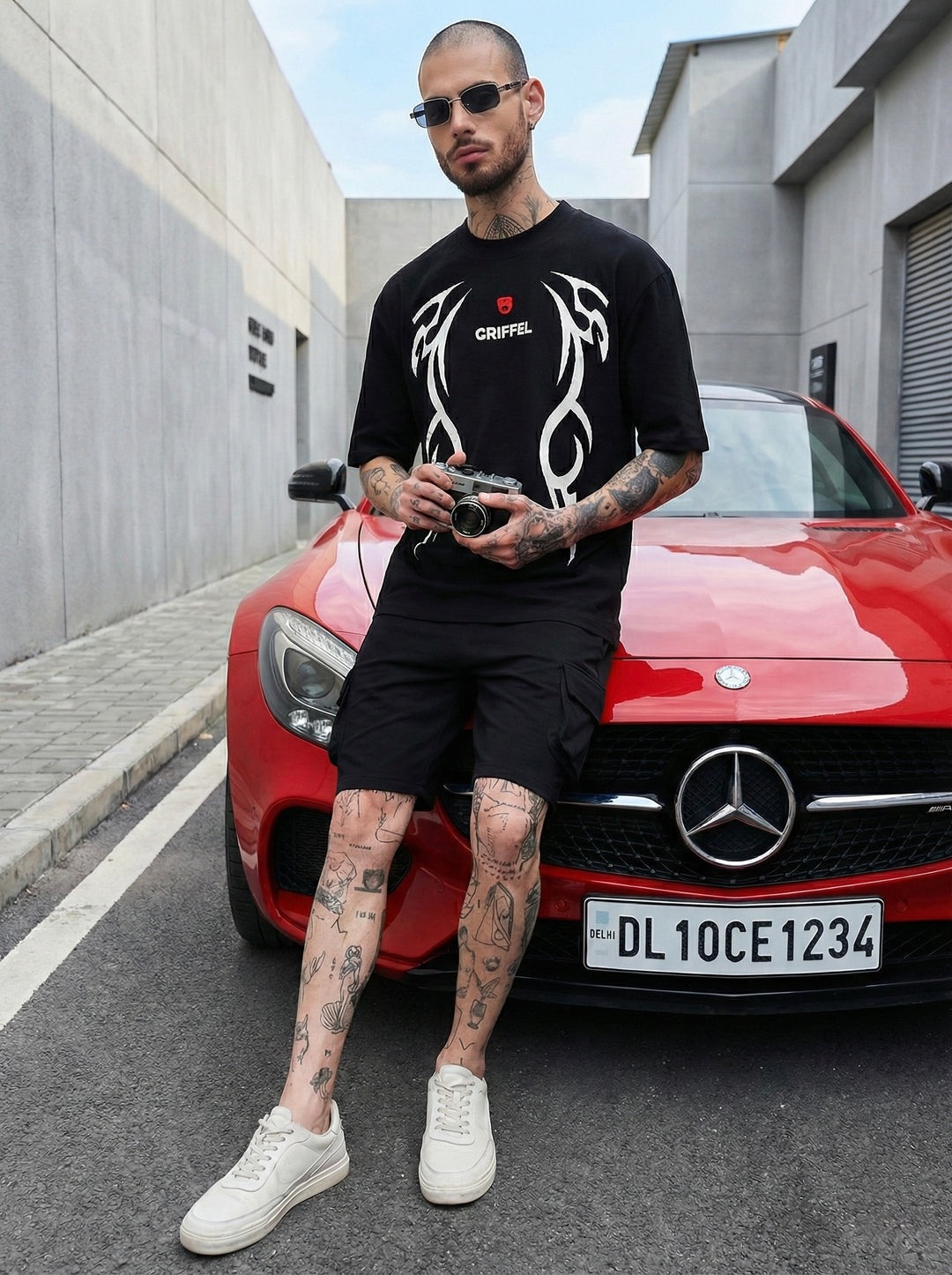 ECHO Oversized Cotton Co-ord ⚫️