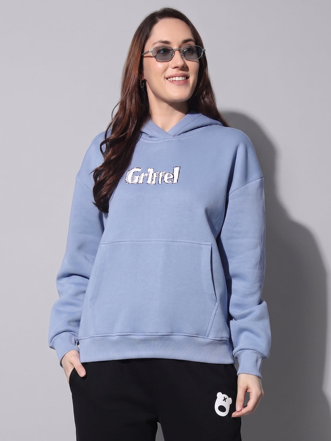 NICE PERSON Oversized Cotton Fleece Sweatshirt