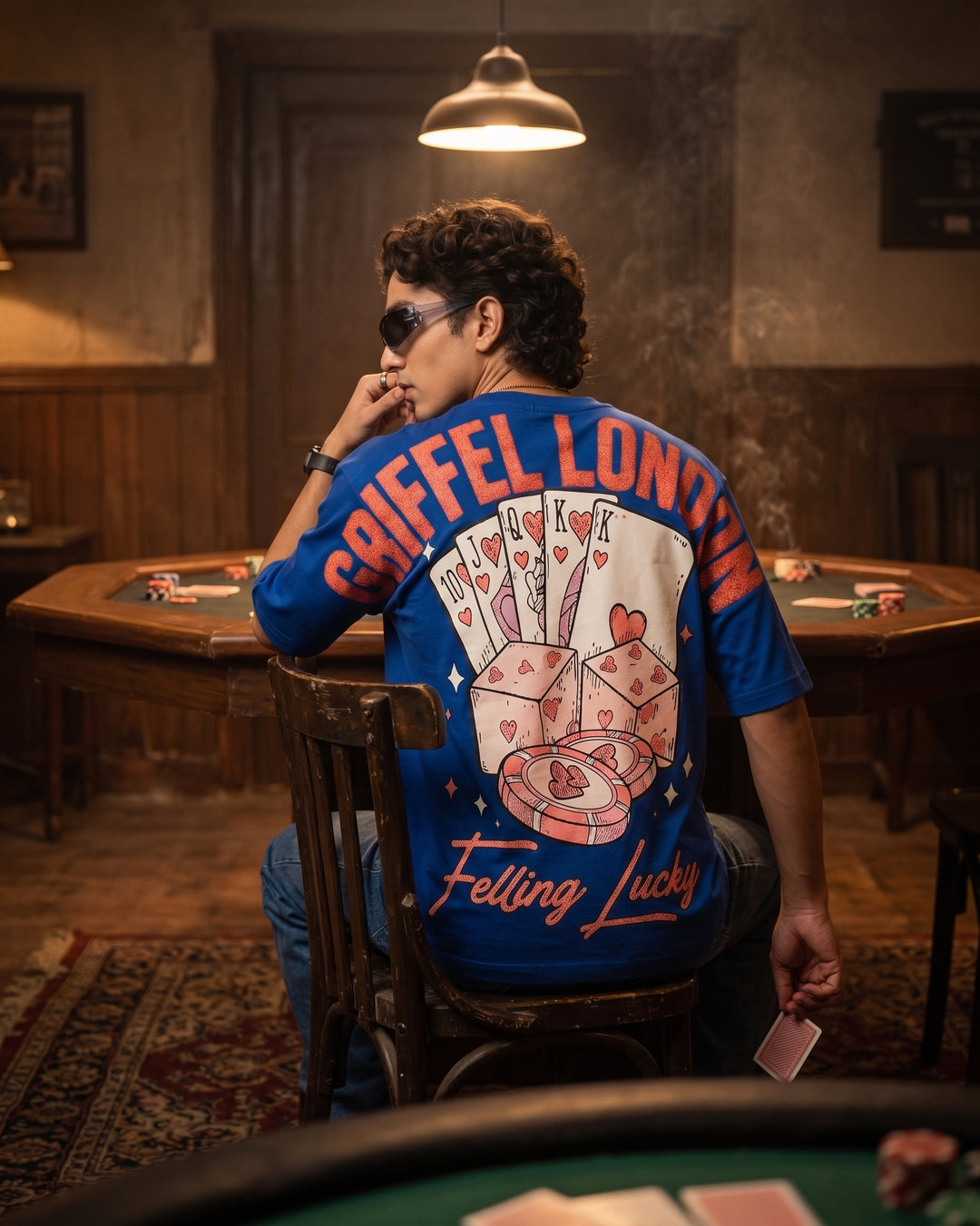 FEELING LUCKY Oversized Cotton T-shirt