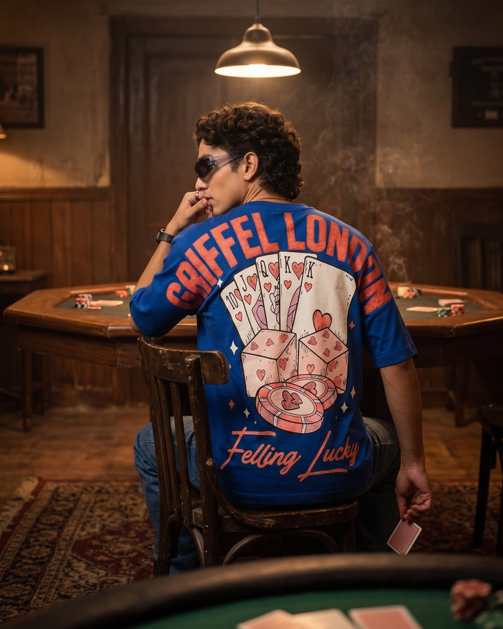 FEELING LUCKY Oversized Cotton T-shirt