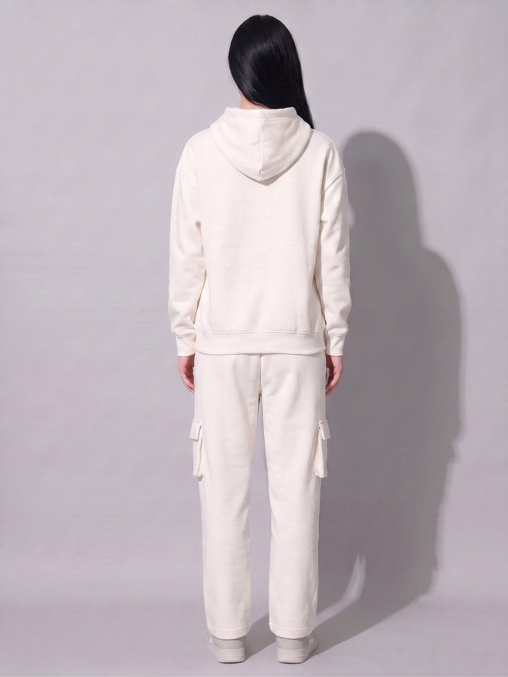 No Inspiration Today,Sorry Oversized Cotton Fleece White Hoodie