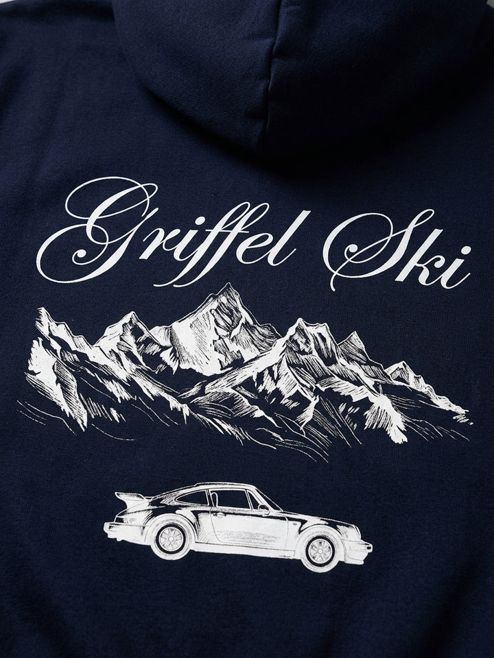 GRIFFEL SKI Cotton Fleece Oversized Hooded Tracksuit For Women