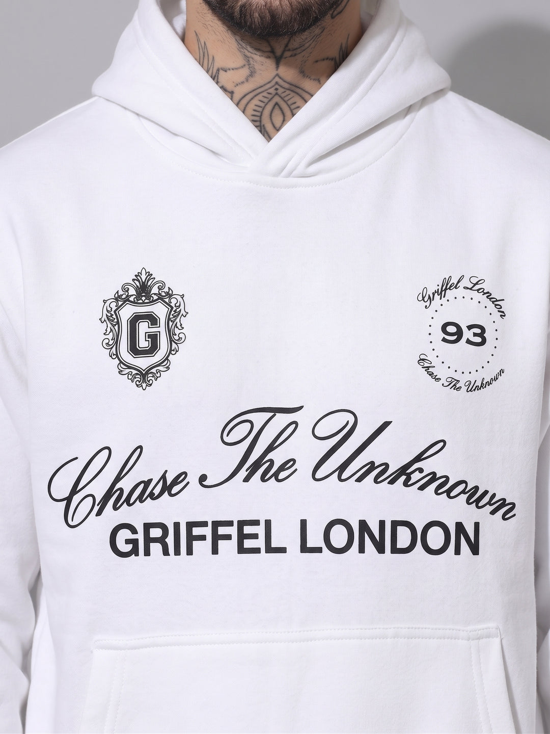 Chase The Unknown Oversized cotton Fleece Hoodie