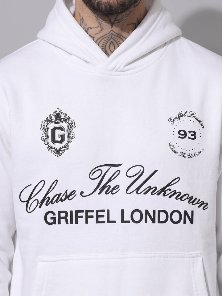 Chase The Unknown Oversized cotton Fleece Hoodie