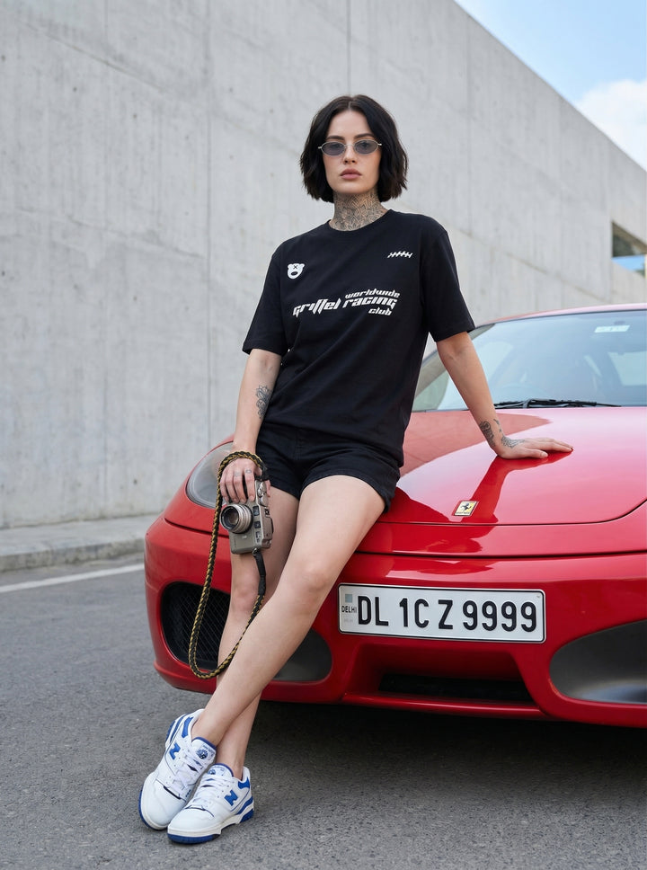 Racing Club Oversized Cotton Co-ord set 🏁