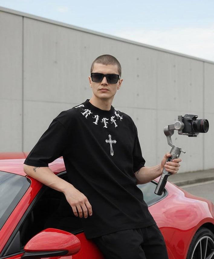 Apostle  Black Oversized T-Shirt ♱