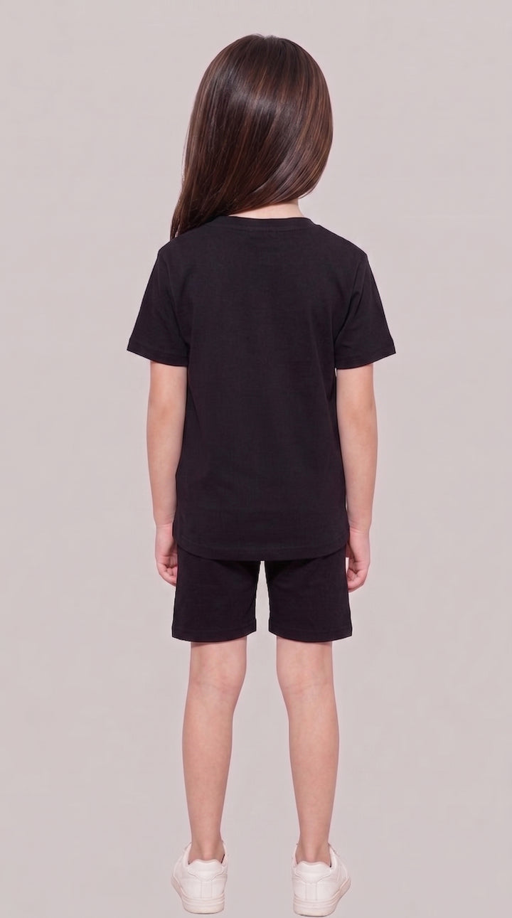 ALL OVER STARS GIRLS OVERSIZED T-SHIRT AND SHORTS SET ⭐️