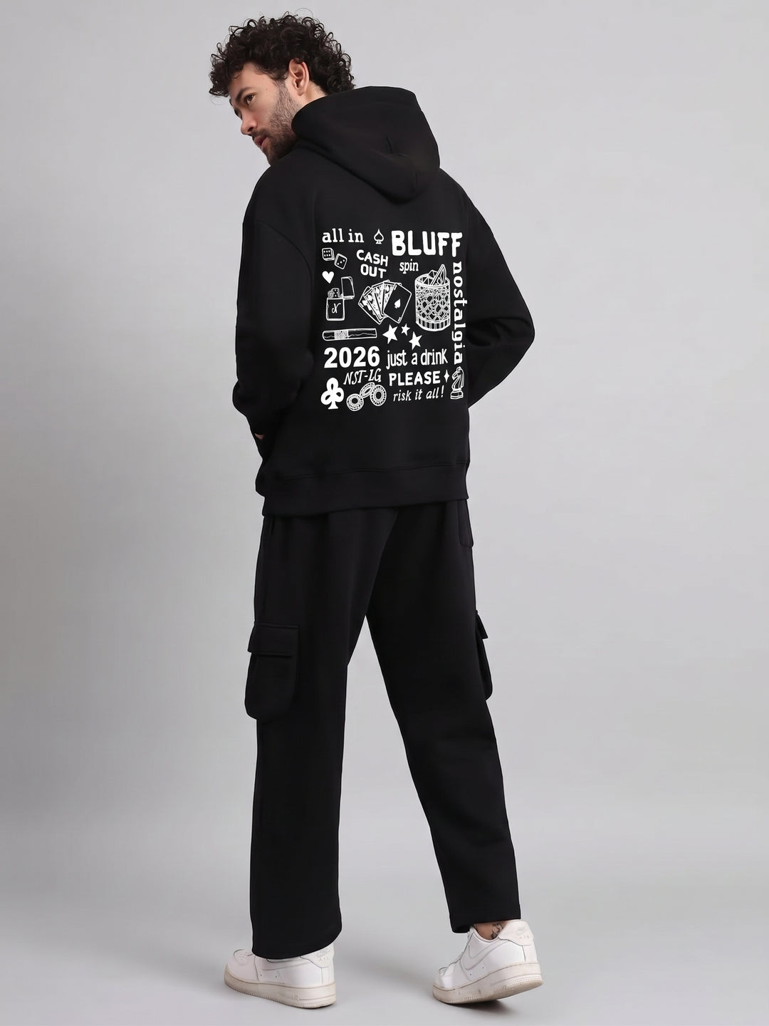 BLUFF 🎉DIWALI EDITION 🎉 Cotton Fleece Oversized Hoodie For Men