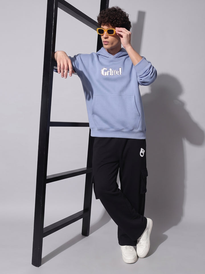 NICE PERSON Oversized Cotton Fleece Tracksuit For Men