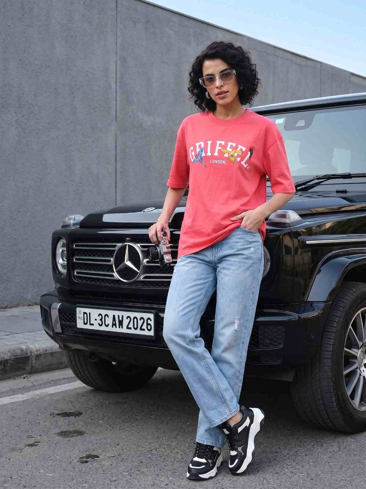 GRIFFEL BIRDS OVERSIZED Cotton T-SHIRT