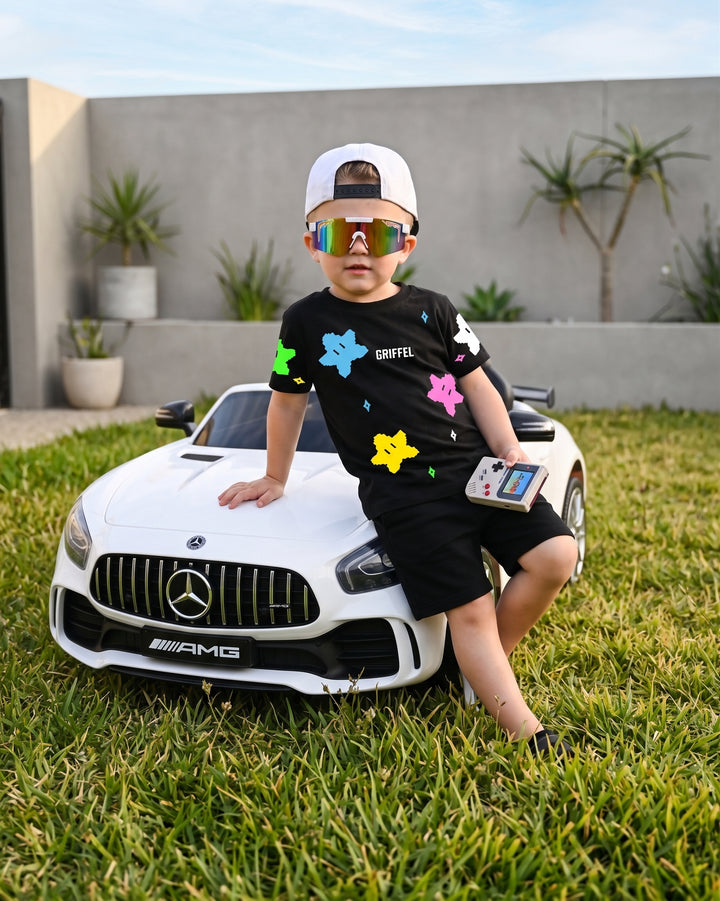 ALL OVER STARS OVERSIZED T-SHIRT and Shorts Set ⭐️
