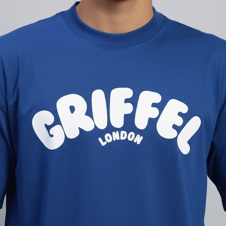 Reborn Logo OVERSIZED Cotton T-SHIRT 🔵 ⚪️