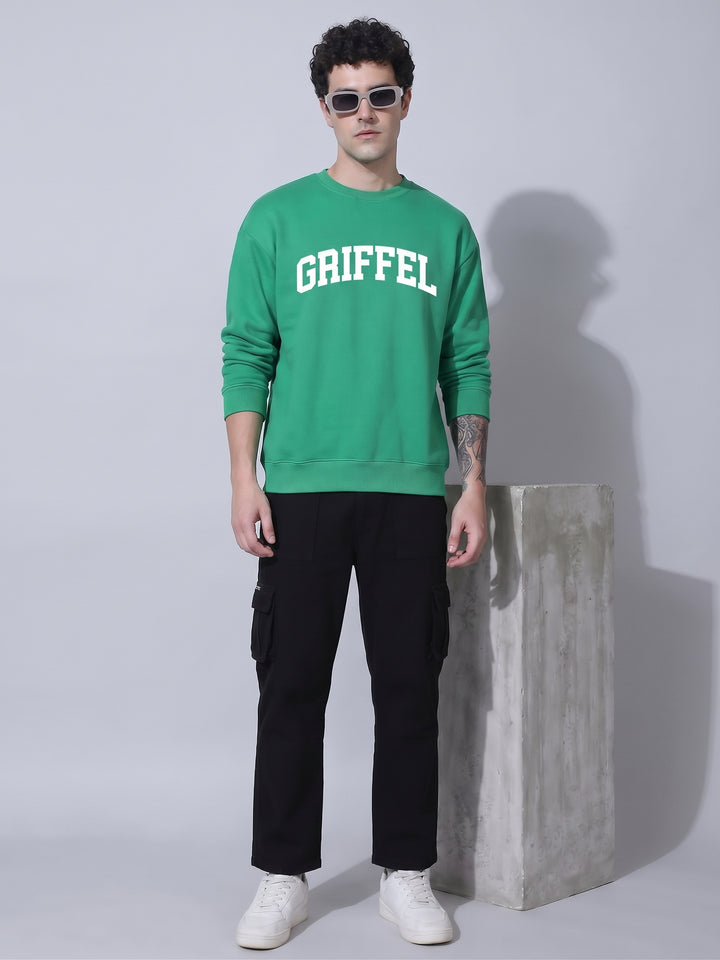 UNIVERSITY  Cotton Fleece Oversized Sweatshirt For Men