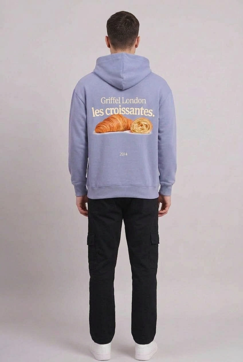 CROISSANTE Oversized Cotton Fleece Tracksuit For Men