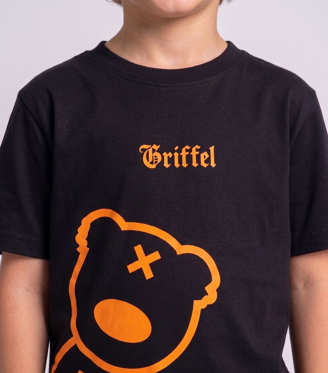SIDE TEDDY ORANGE BOYS T-SHIRT AND SHORTS SET🧸