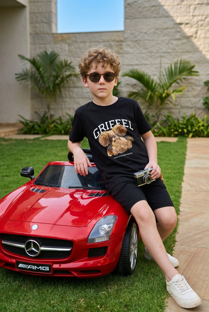Upside down Teddy Boys  OVERSIZED T-SHIRT AND SHORTS SET 🧸