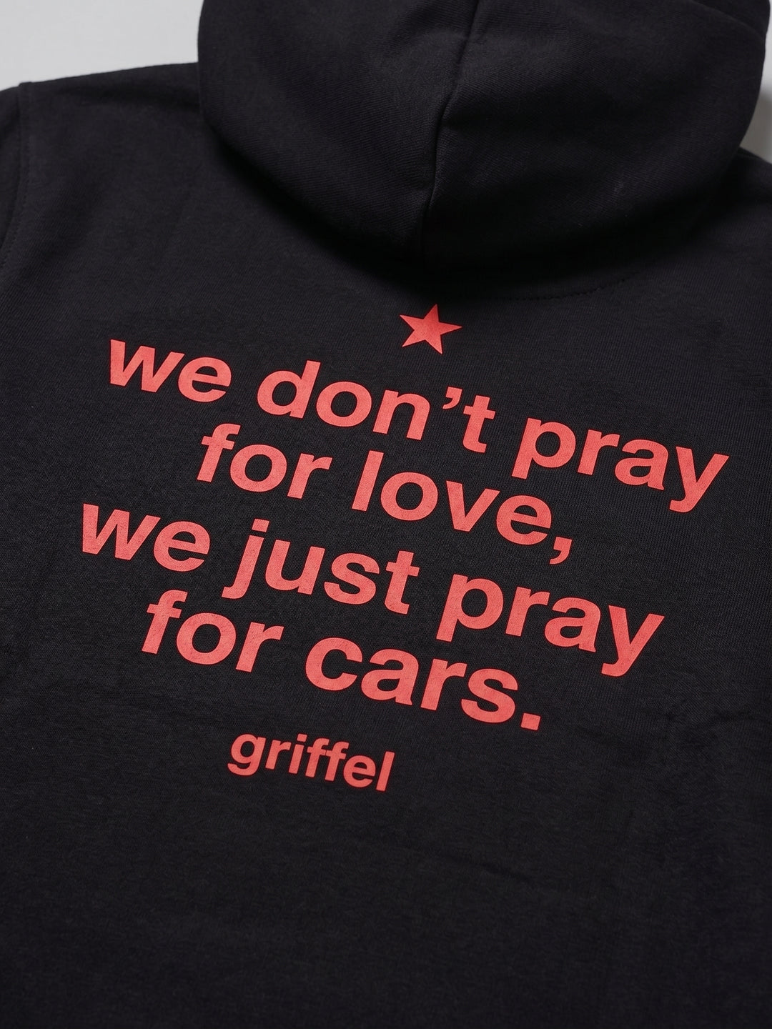 PRAYS FOR CARS oversized cotton fleece tracksuit